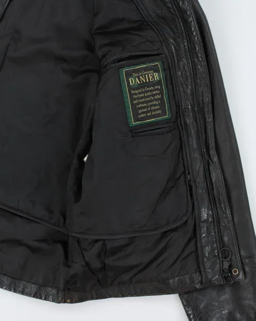 Vintage 90's Danier Oversized Leather Zip Up Jacket - L sold by Rokit product image thumbnail 5