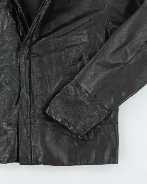 Vintage 90's Danier Oversized Leather Zip Up Jacket - L sold by Rokit product image thumbnail 4