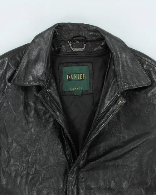 Vintage 90's Danier Oversized Leather Zip Up Jacket - L sold by Rokit product image thumbnail 3