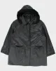 Vintage Oversized Heavyweight Hooded Leather Jacket - M sold by Rokit