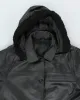 Vintage Oversized Heavyweight Hooded Leather Jacket - M sold by Rokit