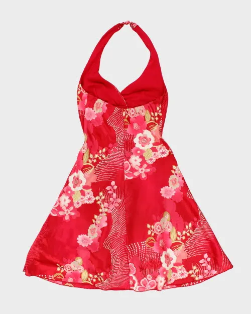 Y2k 00s B. Smart Floral Halter Dress - S sold by Rokit product image thumbnail 2