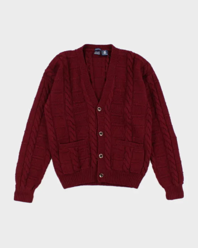 Vintage 90's Gant Cable Hand Knitted Chunky Cardigan - M sold by Rokit