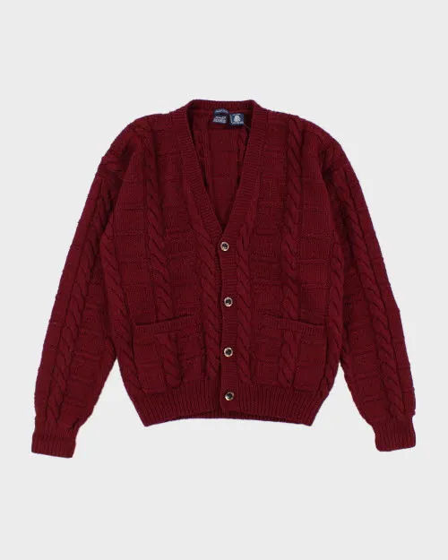 Vintage 90's Gant Cable Hand Knitted Chunky Cardigan - M sold by Rokit