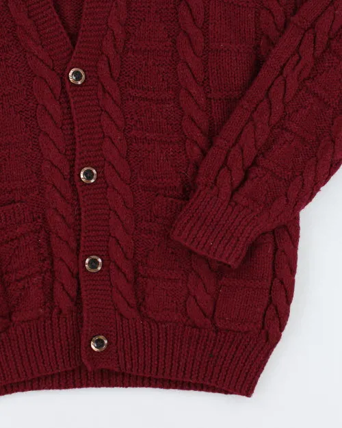 Vintage 90's Gant Cable Hand Knitted Chunky Cardigan - M sold by Rokit product image thumbnail 4
