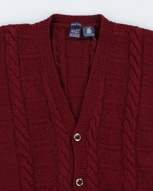 Vintage 90's Gant Cable Hand Knitted Chunky Cardigan - M sold by Rokit product image thumbnail 3