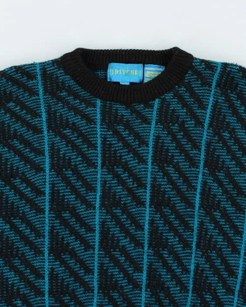 Vintage 90's Britches Patterned Wool Knit Jumper - L sold by Rokit product image thumbnail 3