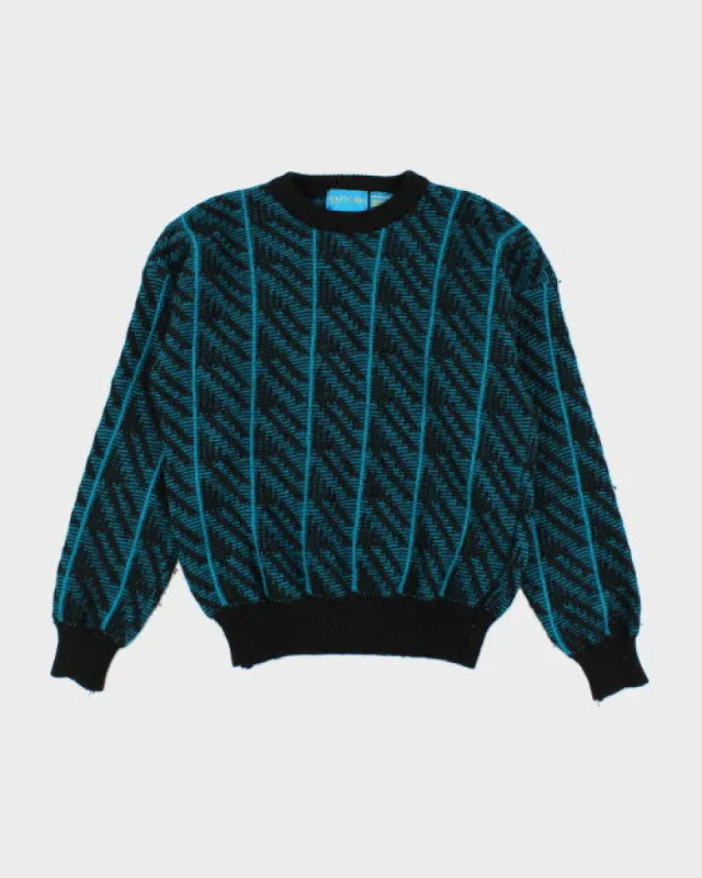 Vintage 90's Britches Patterned Wool Knit Jumper - L sold by Rokit