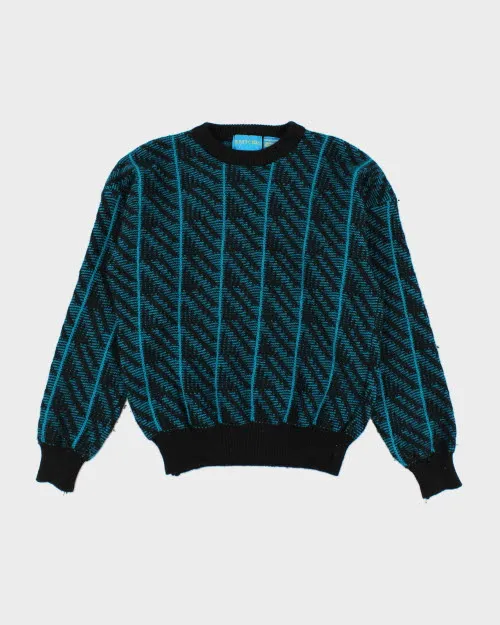 Vintage 90's Britches Patterned Wool Knit Jumper - L sold by Rokit