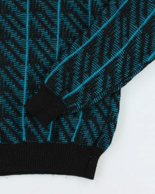 Vintage 90's Britches Patterned Wool Knit Jumper - L sold by Rokit product image thumbnail 4