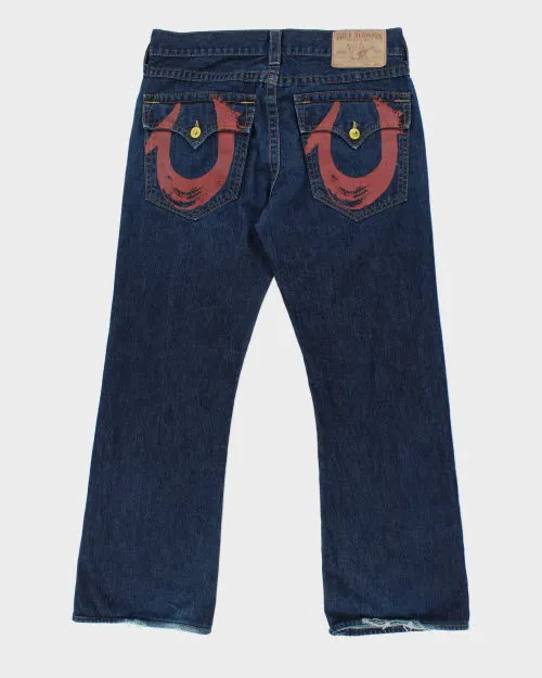 Vintage Y2K True Religion Wide Fit Dark Wash Jeans - W34 L29 sold by Rokit product image thumbnail 2
