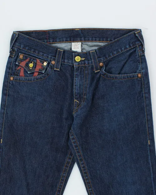 Vintage Y2K True Religion Wide Fit Dark Wash Jeans - W34 L29 sold by Rokit product image thumbnail 3