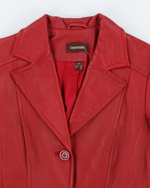 Vintage Y2K Danier Double Breasted Leather Jacket - S sold by Rokit product image thumbnail 3