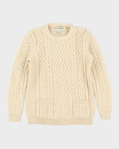 Vintage Aran Mor Merino Wool Jumper - L sold by Rokit