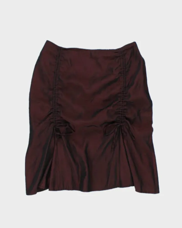 Y2k 00s Steilmann Ruched ASkirt - S sold by Rokit