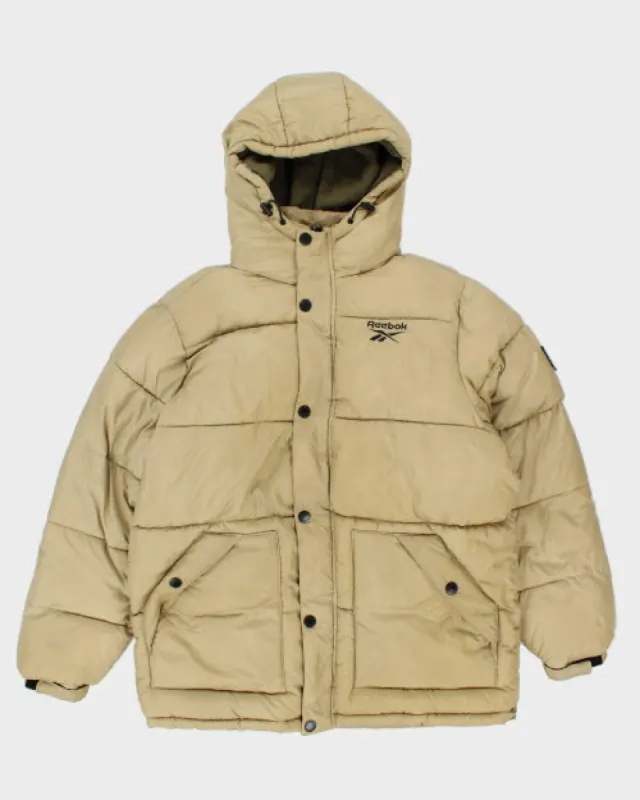 Reebok Hooded Puffer Jacket - L sold by Rokit