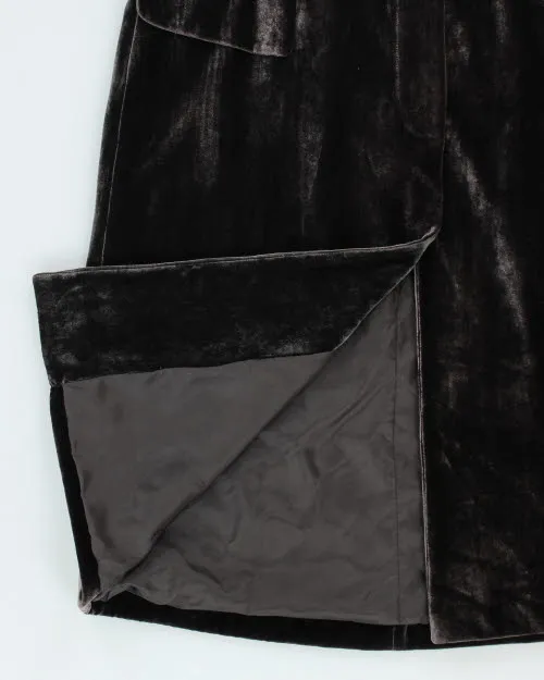 Vintage Donna Karen Velvet Long Coat - S sold by Rokit product image thumbnail 4