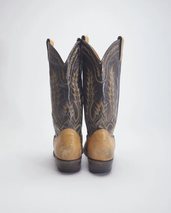 Tony Lama Brown Cowboy Boots - UK5 sold by Rokit product image thumbnail 4