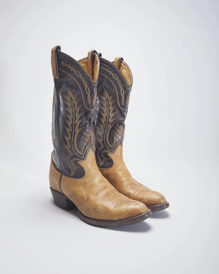 Tony Lama Brown Cowboy Boots - UK5 sold by Rokit