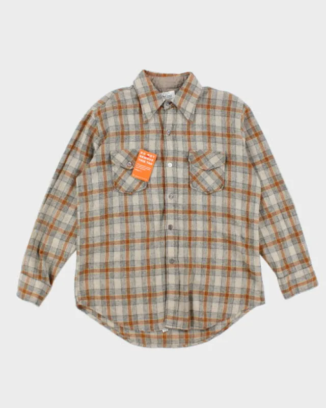 Vintage Wool Shire Check Shirt - L sold by Rokit