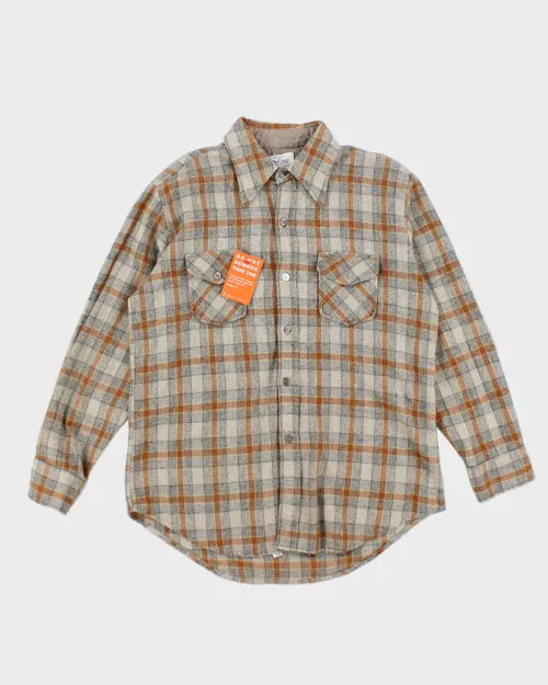 Vintage Wool Shire Check Shirt - L sold by Rokit