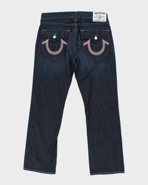 Vintage Y2K True Religion Straight Fit Dark Wash Jeans - W38 L32 sold by Rokit product image thumbnail 2