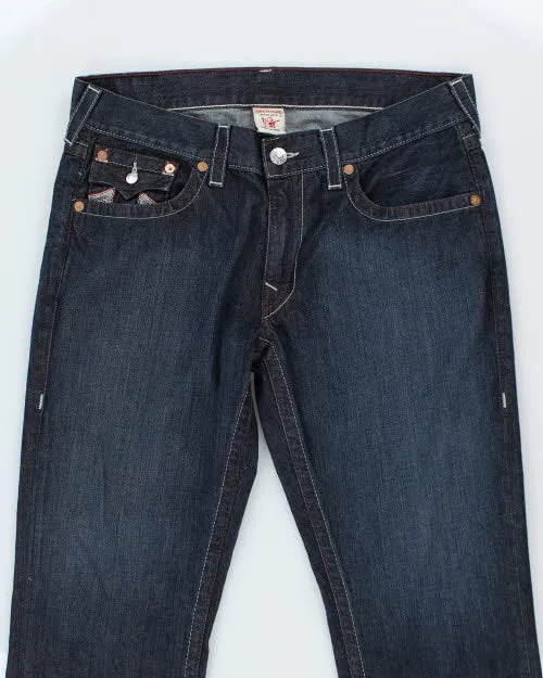 Vintage Y2K True Religion Straight Fit Dark Wash Jeans - W38 L32 sold by Rokit product image thumbnail 3