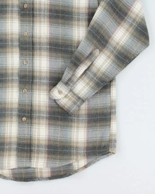 Vintage 90's Westminster Grey Plaid Flannel Shirt - M sold by Rokit product image thumbnail 4