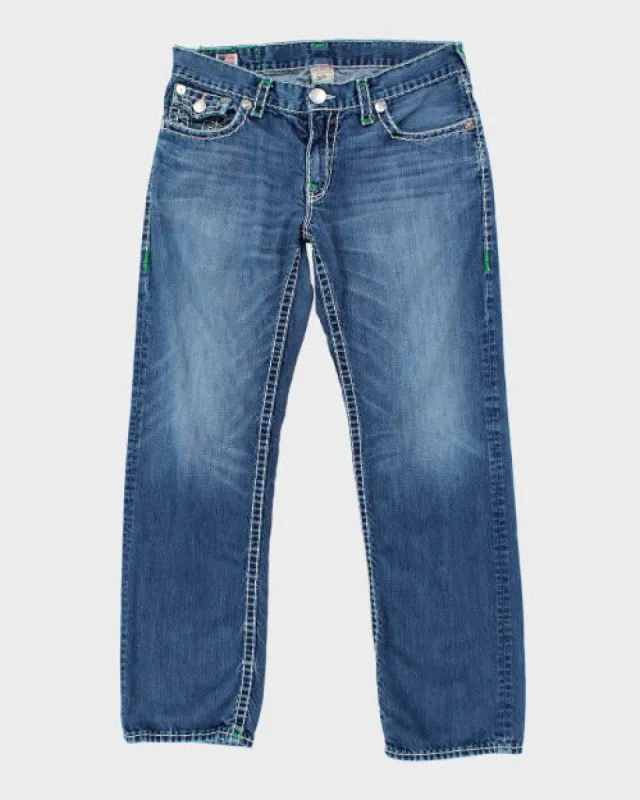 Vintage 2000's True Religion Relaxed Fit Medium Wash Jeans - W34 L31 sold by Rokit