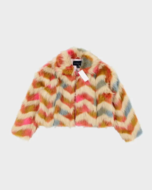 Deadstock  French Connection Faux Fur Coat - M sold by Rokit