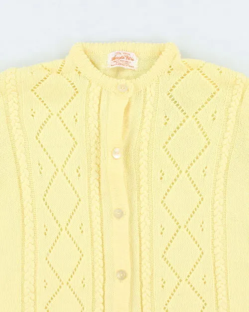Vintage Yellow Cardigan - S sold by Rokit product image thumbnail 3