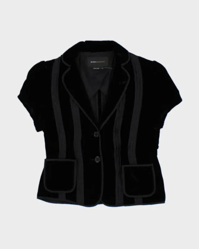 Y2k 00s BCBG Max Azria Velvet Blouse - S sold by Rokit