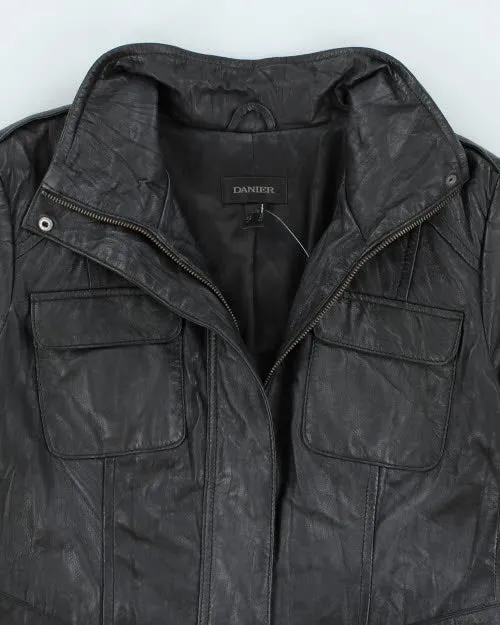 Vintage 90's Danier Textured Leather Jacket - L sold by Rokit product image thumbnail 3