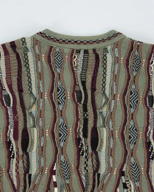 Vintage 90's Tundra Patterned Knit Jumper - M sold by Rokit product image thumbnail 5