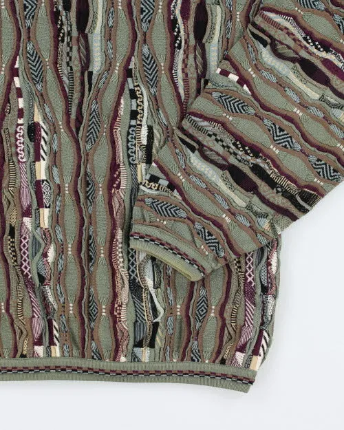 Vintage 90's Tundra Patterned Knit Jumper - M sold by Rokit product image thumbnail 4