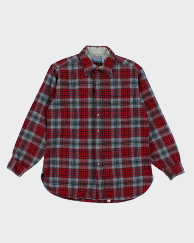 Vintage 80's Pendleton Plaid Flannel Shirt - L sold by Rokit