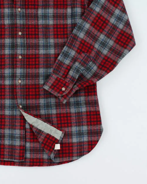 Vintage 80's Pendleton Plaid Flannel Shirt - L sold by Rokit product image thumbnail 4