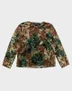 Y2k 00s Velvet Pattern Top - L sold by Rokit