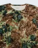 Y2k 00s Velvet Pattern Top - L sold by Rokit