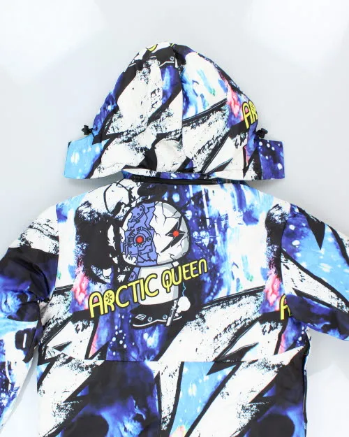 Vintage Arctic Queen All Over Print Hooded Puffer Jacket - XL sold by Rokit product image thumbnail 5