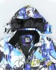 Vintage Arctic Queen All Over Print Hooded Puffer Jacket - XL sold by Rokit