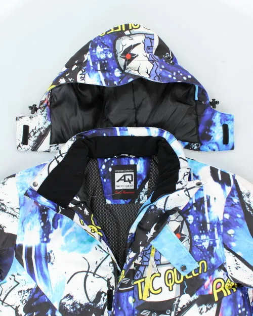 Vintage Arctic Queen All Over Print Hooded Puffer Jacket - XL sold by Rokit product image thumbnail 3