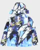 Vintage Arctic Queen All Over Print Hooded Puffer Jacket - XL sold by Rokit