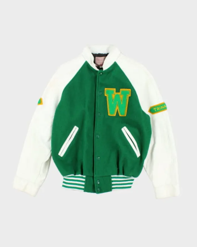 Vintage 80's Women's Embroidered Varsity Jacket - M sold by Rokit