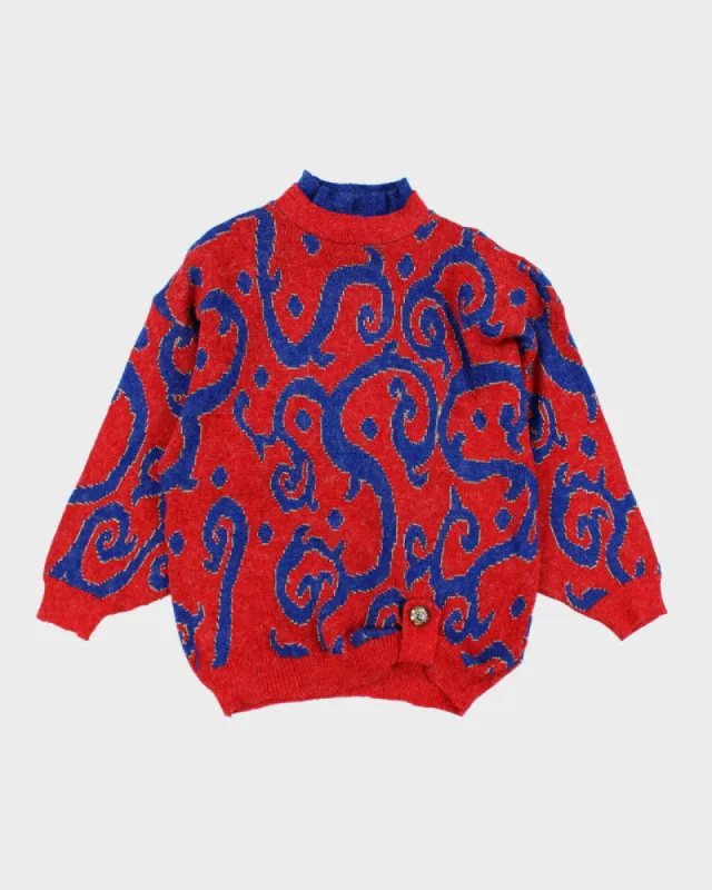 Vintage 80s Sparkly Knit Jumper - M sold by Rokit