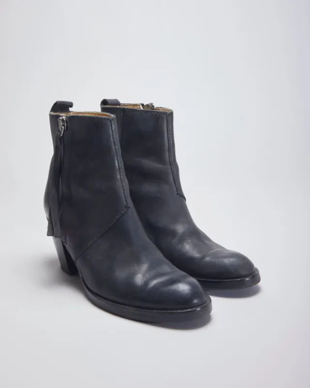 Acne Leather Boots - UK7 sold by Rokit