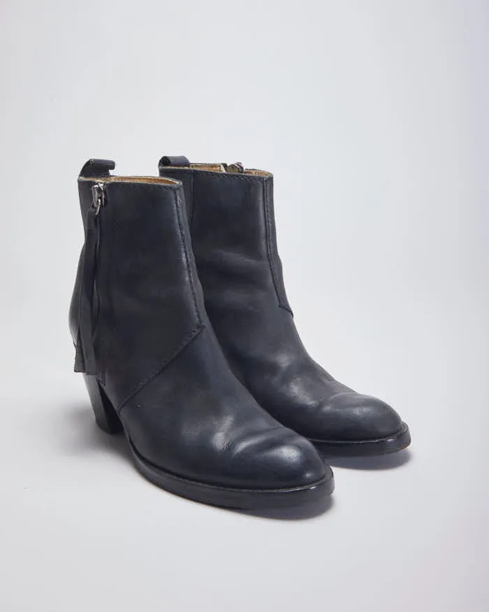 Acne Leather Boots - UK7 sold by Rokit