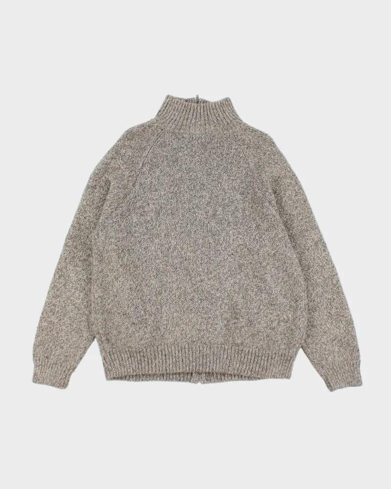 Alpaca Grey Zip-up Jumper - L sold by Rokit product image thumbnail 2