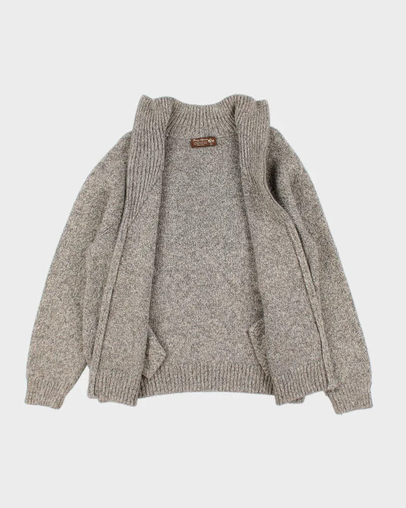 Alpaca Grey Zip-up Jumper - L sold by Rokit product image thumbnail 5