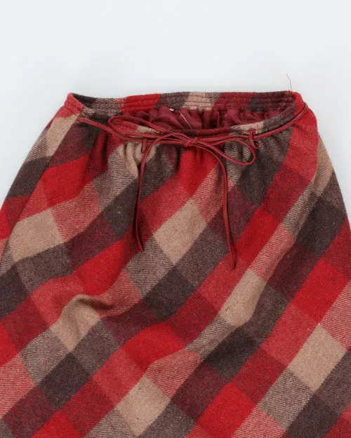 Vintage Check Wool Blend Skirt - S sold by Rokit product image thumbnail 3